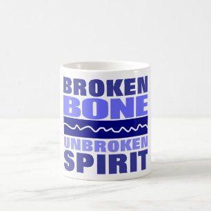 gebroken bot, niet gebroken, T-shirt Koffiemok