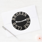 GEBROKEN BOTCLUB RONDE STICKER (Envelop)