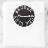GEBROKEN BOTCLUB RONDE STICKER (Tas)