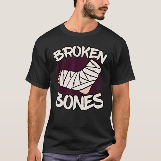 Gebroken Botten kleding T-shirt (Voorkant)