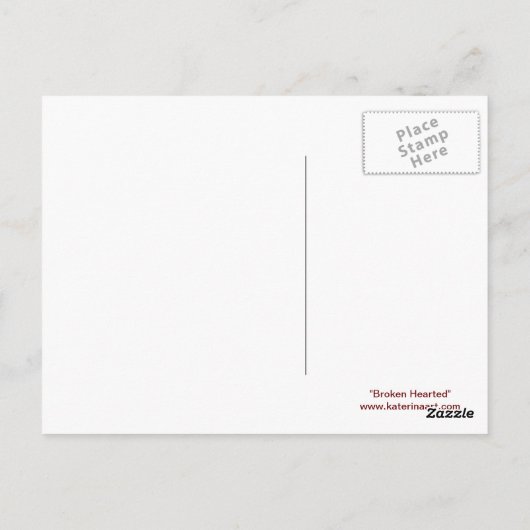 Gebroken Briefkaart van de Heuk van de Puppy (Achterkant)