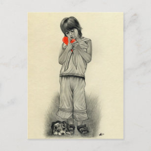 Gebroken Briefkaart van de Heuk van de Puppy