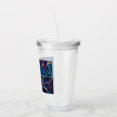 Gebroken bubbels Acrylknollen Acryl Drinkbeker (Links)