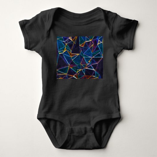 Gebroken bubbels baby-body romper (Voorkant)