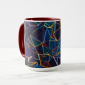 Gebroken bubbels koffie Mok (Voorkant links)