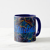 Gebroken bubbels koffie Mok (Voorkant rechts)