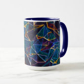 Gebroken bubbels koffie Mok (Voorkant rechts)
