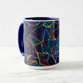 Gebroken bubbels koffie Mok (Voorkant links)