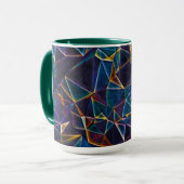 Gebroken bubbels koffie Mok (Voorkant links)