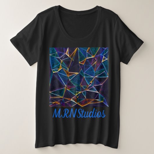 Gebroken bubbels plus grootte T-shirt (Design voorkant)