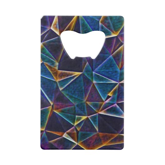 Gebroken bubbels Sleutelhanger Creditkaart Flessenopener (Voorkant)