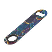 Gebroken bubbels Sleutelhanger Speed Flessenopener (Achterkant Gekanteld)