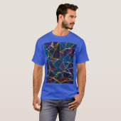 Gebroken bubbels T-shirt (Voorkant volledig)