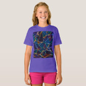 Gebroken bubbels T-shirt (Voorkant volledig)