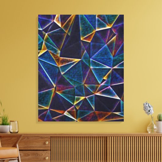 Gebroken bundelscanvas afdrukken (Insitu (Woonkamer))