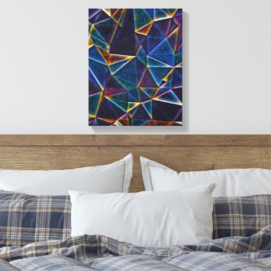 Gebroken bundelscanvas afdrukken (Insitu (Slaapkamer))