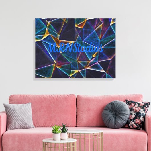 Gebroken bundelscanvas afdrukken (Insitu (Woonkamer))