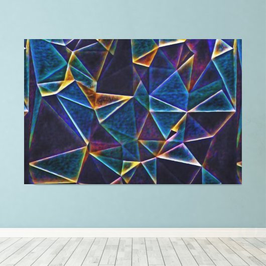 Gebroken bundelscanvas afdrukken (Insitu (Houten vloer))