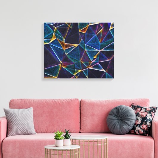 Gebroken bundelscanvas afdrukken (Insitu (Woonkamer))