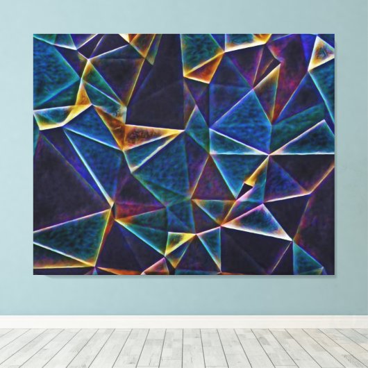 Gebroken bundelscanvas afdrukken (Insitu (Houten vloer))