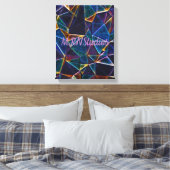 Gebroken bundelscanvas afdrukken (Insitu (Slaapkamer))