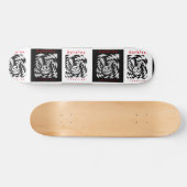 Gebroken Bunny geblokte chaos skateboard! Persoonlijk Skateboard (Horizontaal)