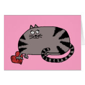 Gebroken Cartoon Kitty Cat Aangepaste tekst (Voorkant Horizontaal)