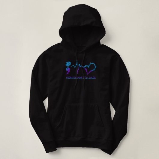 Gebroken Crayons nog steeds: preventie van zelfmoo Hoodie (Design voorkant)