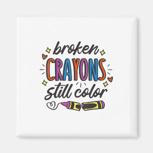 Gebroken Crayons nog steeds: preventie van zelfmoo Magneet