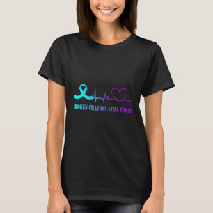 Gebroken Crayons nog steeds: preventie van zelfmoo T-shirt