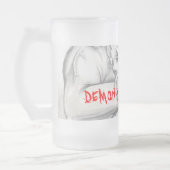 GEBROKEN DEMON BEER GLASS, DEMON SPIERCARS MATGLAS BIERPUL (Links)