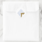 Gebroken diamant ronde sticker (Tas)