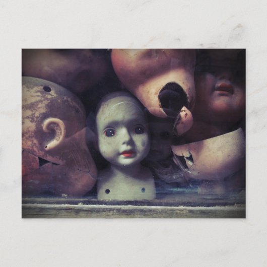 Gebroken dolls briefkaart (Voorkant)