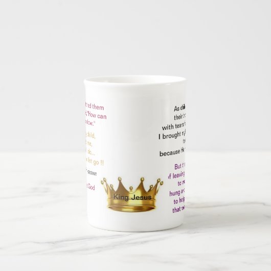 Gebroken dromen...laten we God China Mok geven (Voorkant)