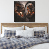 Gebroken Echo: Het Spiegel van Jeugd Canvas Afdruk (Insitu (Slaapkamer))