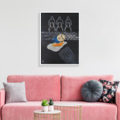 Gebroken en dan gebakken schilderij van Alfred Fox Canvas Afdruk (Insitu (Woonkamer))