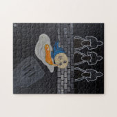 Gebroken en dan gebakken schilderij van Alfred Fox Legpuzzel (Horizontaal)