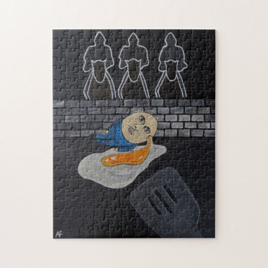 Gebroken en dan gebakken schilderij van Alfred Fox Legpuzzel (Verticaal)