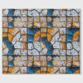 Gebroken en gebarsten Tegel Liminaleconcept Cadeaupapier (Vlak)