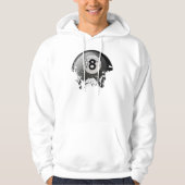 Gebroken en gekraakte 8 Ball Hoodie (Voorkant)