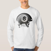 Gebroken en gekraakte 8 Ball T-shirt (Voorkant)