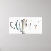 Gebroken en uit elkaar vallend kleurenverloop voor canvas afdruk (Voorkant)