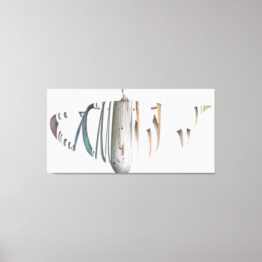 Gebroken en uit elkaar vallend kleurenverloop voor canvas afdruk (Voorkant)