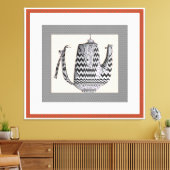 Gebroken en vervormd vaartuig canvas afdruk (Insitu (Woonkamer))