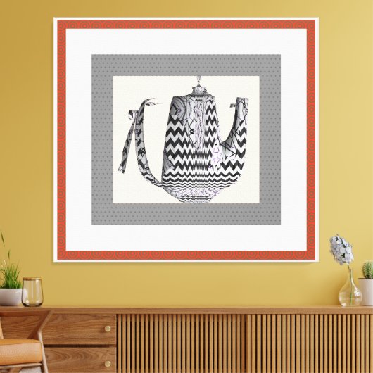 Gebroken en vervormd vaartuig canvas afdruk (Insitu (Woonkamer))