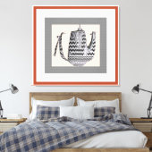 Gebroken en vervormd vaartuig canvas afdruk (Insitu (Slaapkamer))