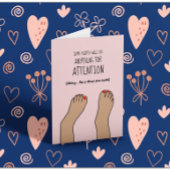 Gebroken enkel grappige kaart