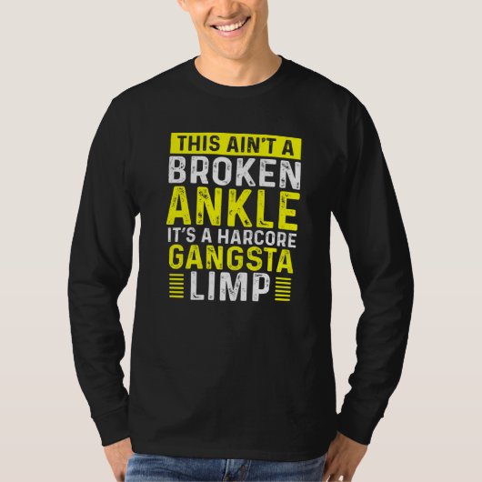 Gebroken enkel krijger mank krijgen goed snel gebr t-shirt (Voorkant)