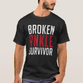 Gebroken enkel overlevende letselherstel t-shirt (Voorkant)