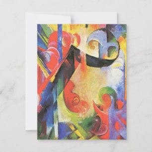 Gebroken formulieren van Franz Marc,  Abstracte ku